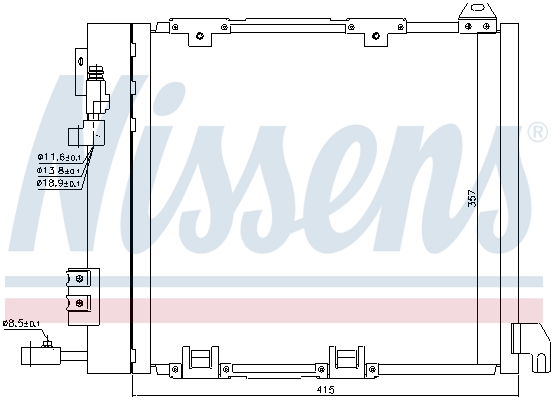 Nissens Airco condensor 94385