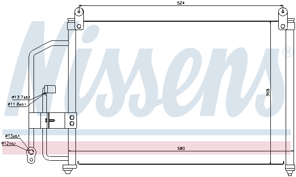 Nissens Airco condensor 94412