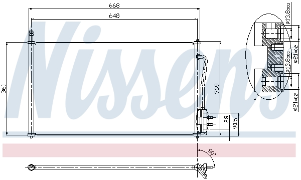 Nissens Airco condensor 94432