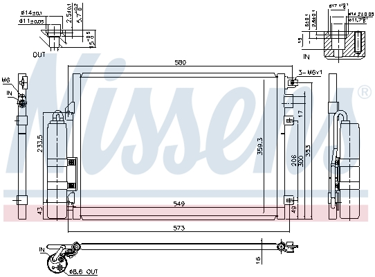 Nissens Airco condensor 94439