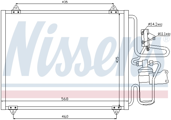 Nissens Airco condensor 94440