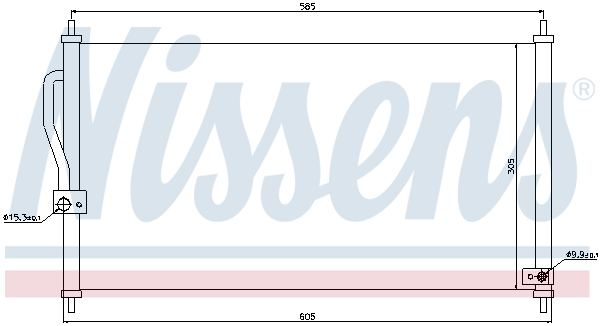 Nissens Airco condensor 94458