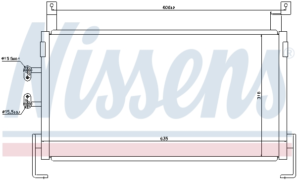 Nissens Airco condensor 94467