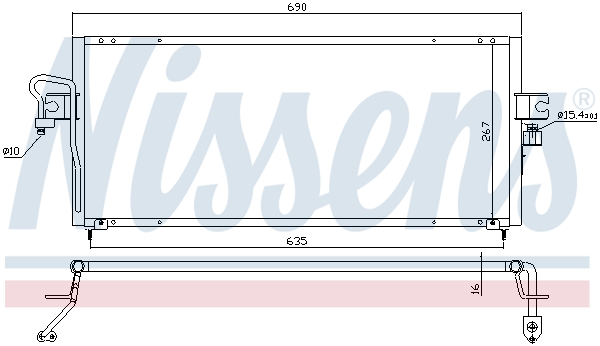 Nissens Airco condensor 94494