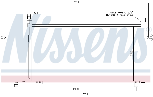 Nissens Airco condensor 94498