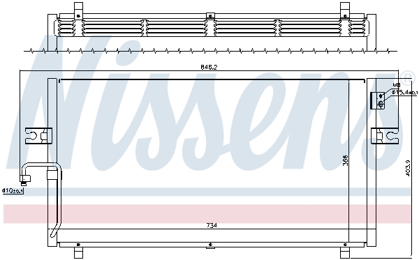 Nissens Airco condensor 94499