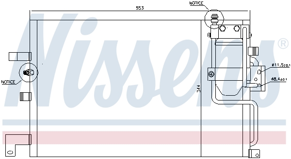 Nissens Airco condensor 94504