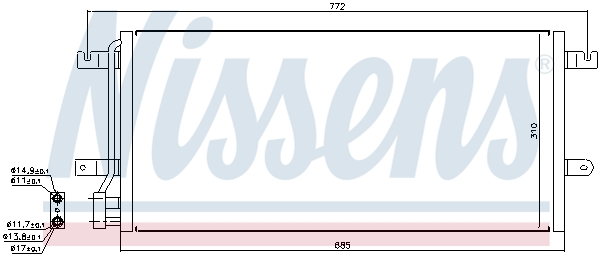 Nissens Airco condensor 94524