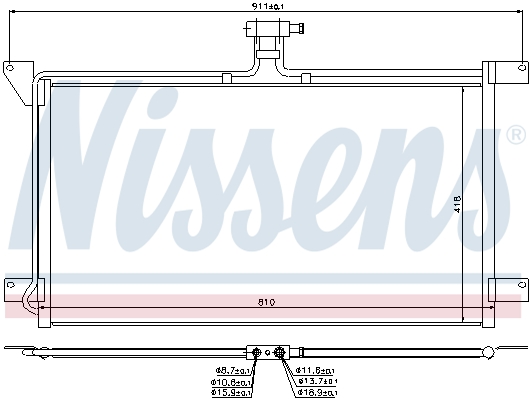Nissens Airco condensor 94538