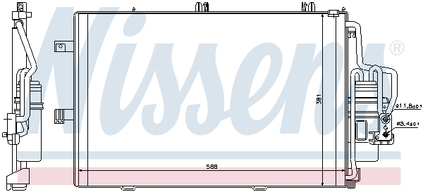 Nissens Airco condensor 94546