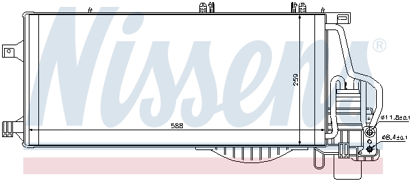 Nissens Airco condensor 94548