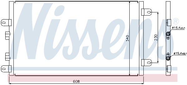 Nissens Airco condensor 94552