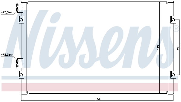 Nissens Airco condensor 94555