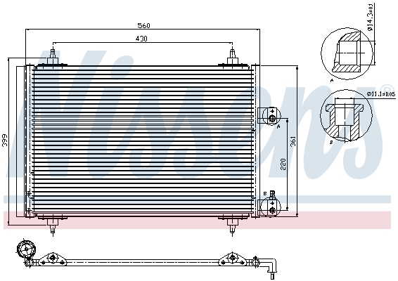 Nissens Airco condensor 94560