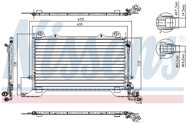 Nissens Airco condensor 94567