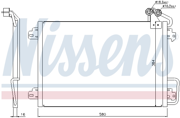 Nissens Airco condensor 94572