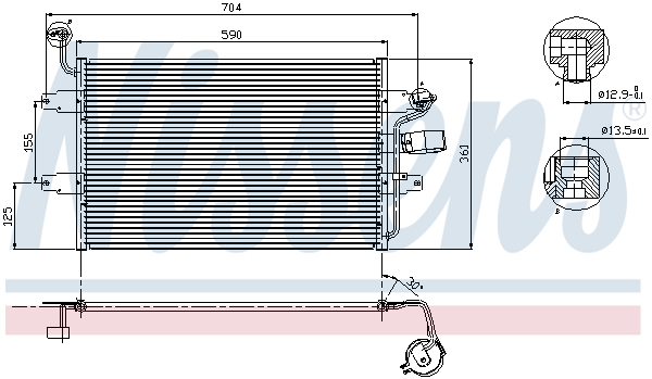 Nissens Airco condensor 94574