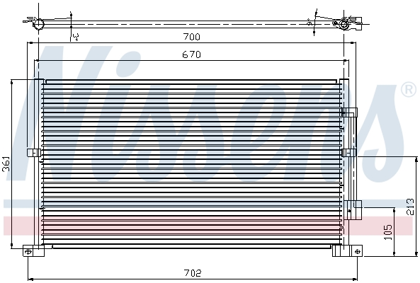 Nissens Airco condensor 94585