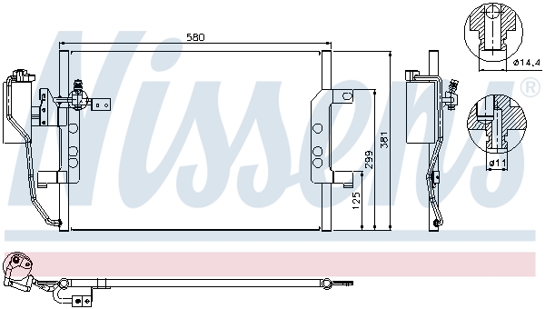 Nissens Airco condensor 94588