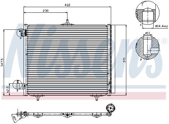 Nissens Airco condensor 94595