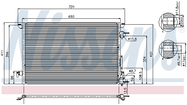 Nissens Airco condensor 94597