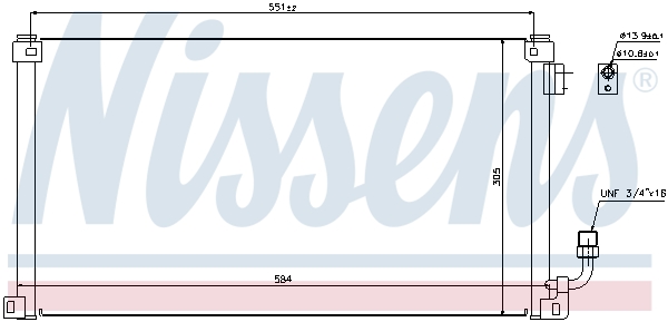 Nissens Airco condensor 94599