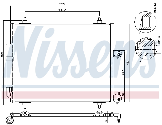 Nissens Airco condensor 94609