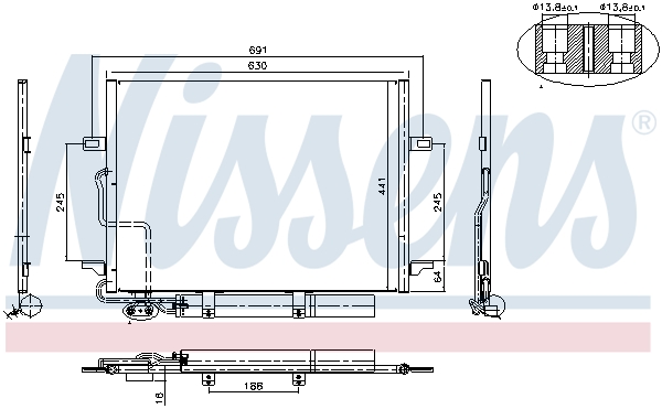 Nissens Airco condensor 94614