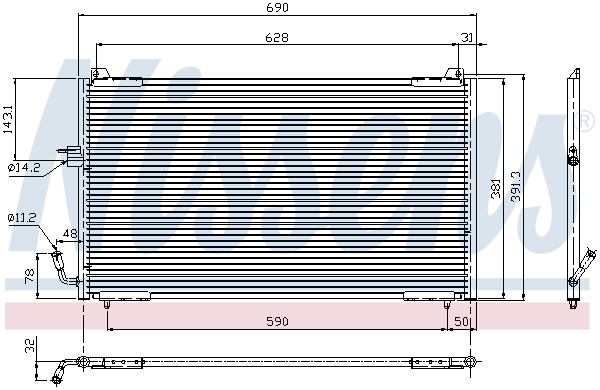 Nissens Airco condensor 94625