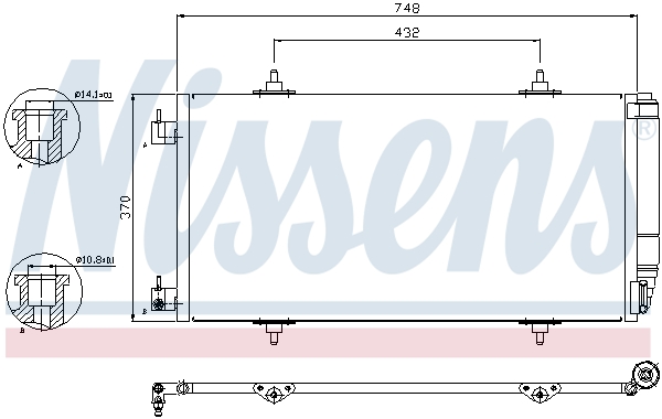 Nissens Airco condensor 94629