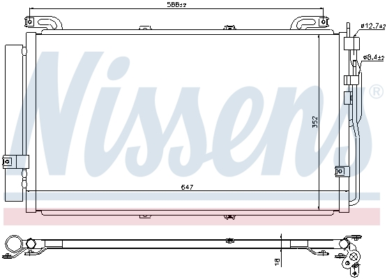 Nissens Airco condensor 94644