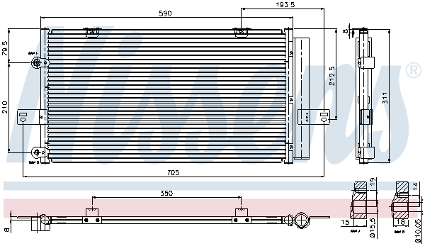 Nissens Airco condensor 94652