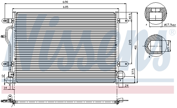 Nissens Airco condensor 94665