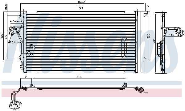 Nissens Airco condensor 94667