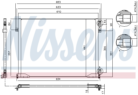 Nissens Airco condensor 94671