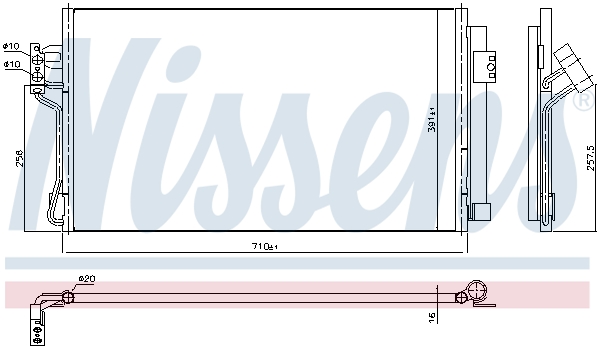 Nissens Airco condensor 94674