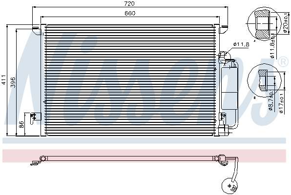 Nissens Airco condensor 94675