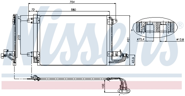 Nissens Airco condensor 94684