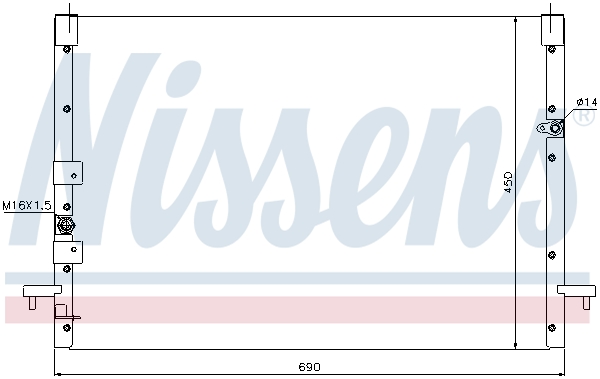 Nissens Airco condensor 94685