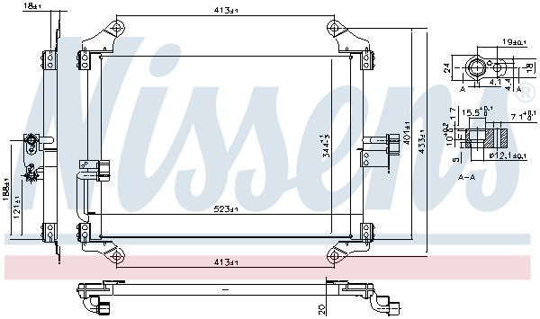 Nissens Airco condensor 94700