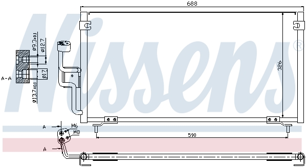 Nissens Airco condensor 94702