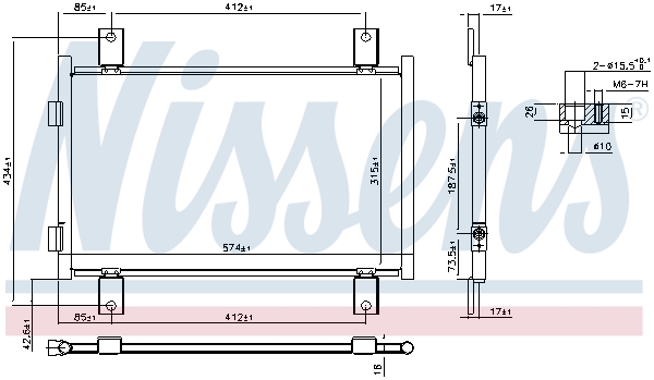 Nissens Airco condensor 94712