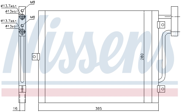 Nissens Airco condensor 94715