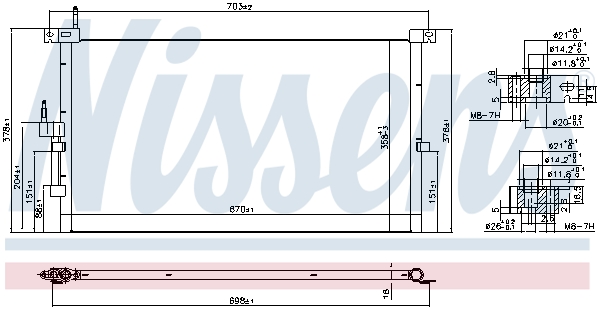 Nissens Airco condensor 94718