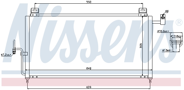 Nissens Airco condensor 94720