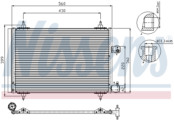 Nissens Airco condensor 94723