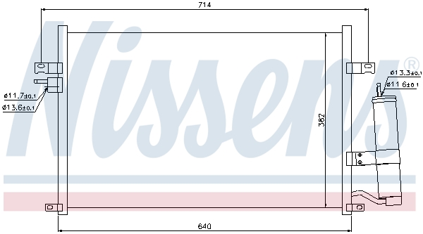 Nissens Airco condensor 94725