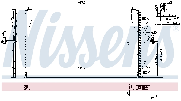 Nissens Airco condensor 94731