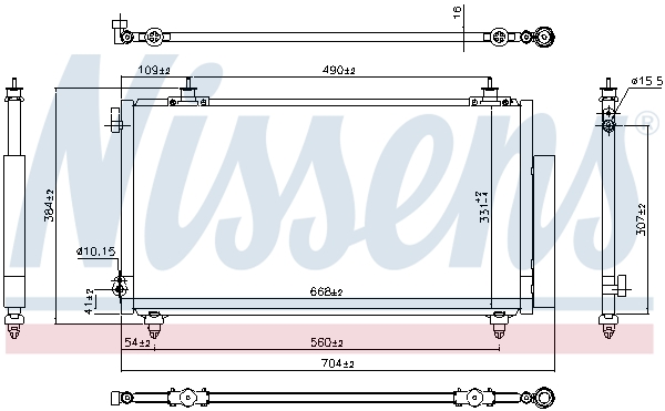 Nissens Airco condensor 94740