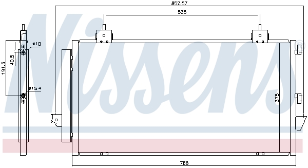 Nissens Airco condensor 94741